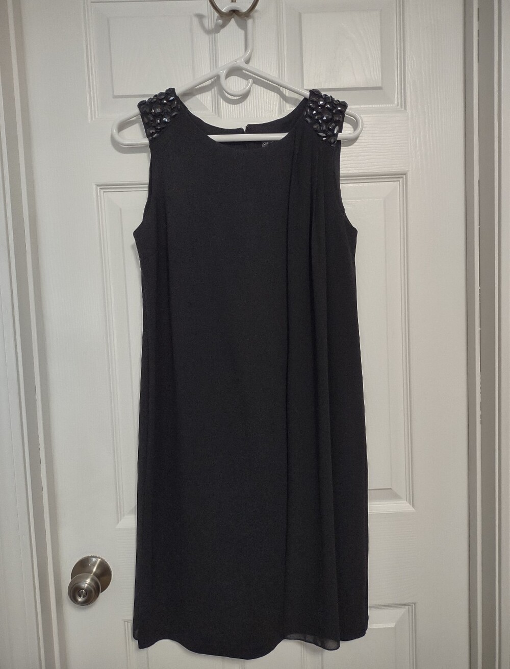 Black Knit Sheath Dress(M)